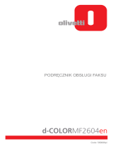 Olivetti d-Color MF2603en and d-Color MF2604en Instrukcja obsługi