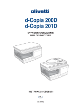 Olivetti d-Copia 200D - d-Copia 201D Instrukcja obsługi