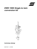 ESAB EWH 1000 Single to twin conversion kit Instrukcja obsługi