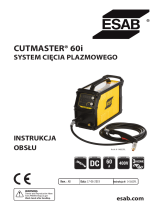 ESAB Cutmaster 60I PLASMA CUTTING SYSTEM Instrukcja obsługi