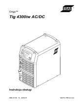 ESAB Tig 4300iw AC/DC Instrukcja obsługi