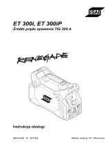 ESAB ET 300i, ET 300iP Instrukcja obsługi