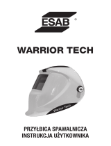 ESAB Warrior Tech welding helmet Instrukcja obsługi