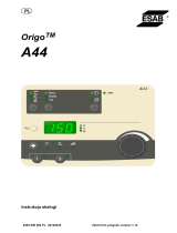 ESAB A44 Origo™ Instrukcja obsługi