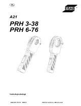 ESAB PRH 3-38, PRH 6-76 - A21 PRH 3-38, A21 PRH 6-76 Instrukcja obsługi