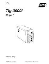 ESAB Tig 3000i Origo™ Tig 3000i Instrukcja obsługi