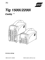 ESAB Caddy Tig 1500i Instrukcja obsługi