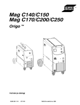 ESAB Mag C150 Instrukcja obsługi
