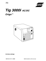 ESAB Tig 3000i AC/DC Origo™ Tig 3000i AC/DC Instrukcja obsługi