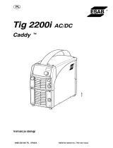 ESAB Tig 2200i AC/DC - Caddy® Tig 2200i AC/DC Instrukcja obsługi