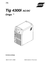ESAB Tig 4300i AC/DC Instrukcja obsługi