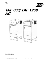 ESAB TAF 800 / TAF 1250 Instrukcja obsługi