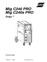 ESAB Mig C240 PRO, Mig C240s PRO Instrukcja obsługi