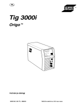 ESAB Tig 3000i Origo™ Tig 3000i Instrukcja obsługi