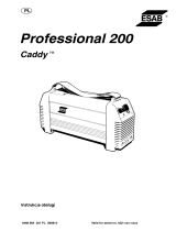 ESAB Professional 200 Caddy Instrukcja obsługi