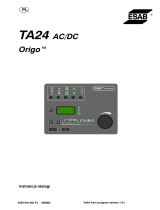 ESAB TA24 AC/DC Origo™ Instrukcja obsługi