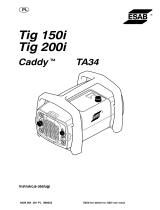 ESAB Caddy® Tig 150i, Caddy® Tig 200i - Caddy®Tig 150, Caddy®Tig 200 Instrukcja obsługi