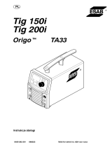 ESAB Origo™ Tig 150i Instrukcja obsługi