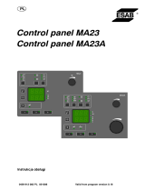 ESAB MA23, MA23A Origo™ black Instrukcja obsługi