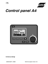 ESAB Control panel A4 Instrukcja obsługi