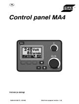 ESAB Control panel MA4 Instrukcja obsługi