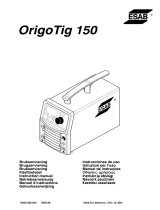 ESAB Origo™Tig 150 Instrukcja obsługi