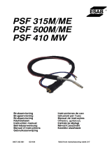 ESAB PSF 315M/ME, PSF 500M/ME, PSF 410 MW Instrukcja obsługi