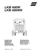 ESAB LKB 400W, LKB 400WS Instrukcja obsługi