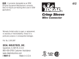 Ideal Steel Crimp Connector, Model 412 18-4 AWG Instrukcja obsługi