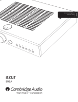 Cambridge Audio AZUR 351A Instrukcja obsługi