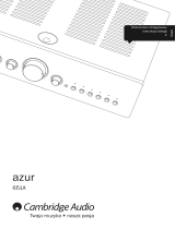 Cambridge Audio AZUR 651A Instrukcja obsługi