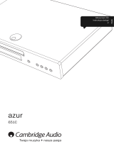 Cambridge Audio AZUR 651C Instrukcja obsługi