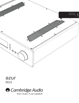 Cambridge Audio Azur 851E Instrukcja obsługi