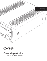 Cambridge Audio One (CDRX30) Instrukcja obsługi