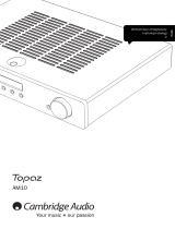 Cambridge Audio TOPAZ AM10 Instrukcja obsługi