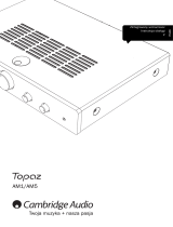 Cambridge Audio TOPAZ AM5 Instrukcja obsługi