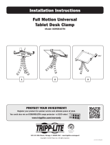 Tripp Lite Full Motion Universal Tablet Desk Clamp Instrukcja instalacji