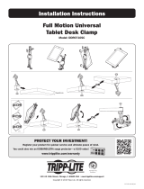 Tripp Lite Full Motion Universal Tablet Desk Clamp Instrukcja instalacji