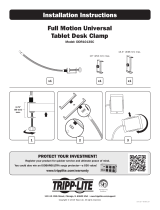 Tripp Lite Full Motion Universal Tablet Desk Clamp Instrukcja instalacji