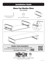 Tripp Lite Glass-Top Monitor Riser MR2208G Instrukcja instalacji