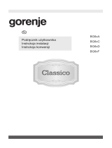 Gorenje GW6D41CLI Instrukcja obsługi