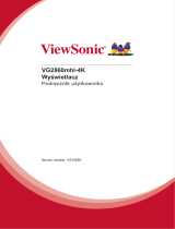 ViewSonic VG2860MHL-4K instrukcja