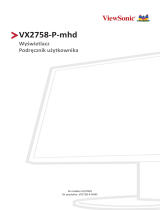 ViewSonic VX2758-P-MHD instrukcja