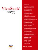 ViewSonic VP2765-LED instrukcja