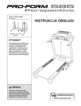 Pro-Form 585 Perspective Treadmill Instrukcja obsługi