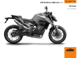 KTM 790 Duke L EU  (pl) 2018 Instrukcja obsługi