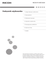 Savin PJ HDC5420 Instrukcja obsługi