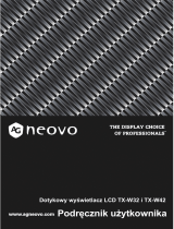 AG Neovo TX-W32 Instrukcja obsługi