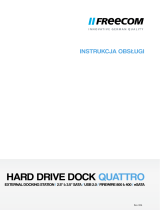 Freecom Hard Drive Dock Quattro Instrukcja obsługi