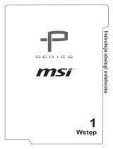 MSI PL60 (7th Gen) (GEFORCE GTX 1050) Instrukcja obsługi